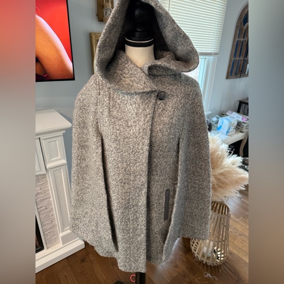 Soia & Kyo Textured Beige Gray Woolf Blemd  Coat - Picture 2 of 13
